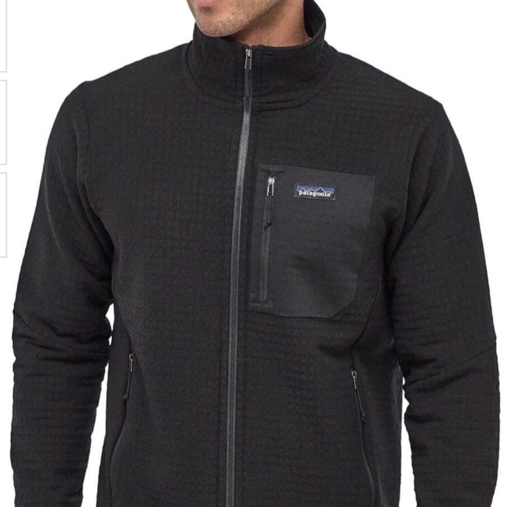 Patagonia Men's R2 TechFace Jacket, Black, Size XL